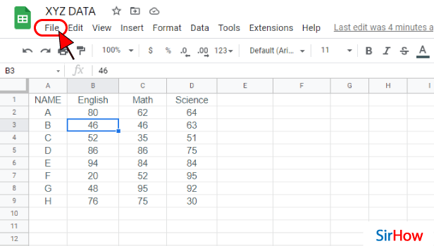 image titled See Detail of Any Google Sheets File step 2